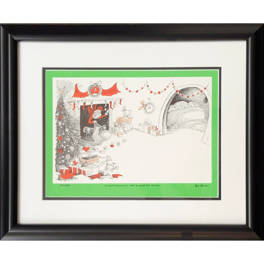 Dr. Seuss - "If Santa Could Do It, Then So Could The Grinch" Lithograph